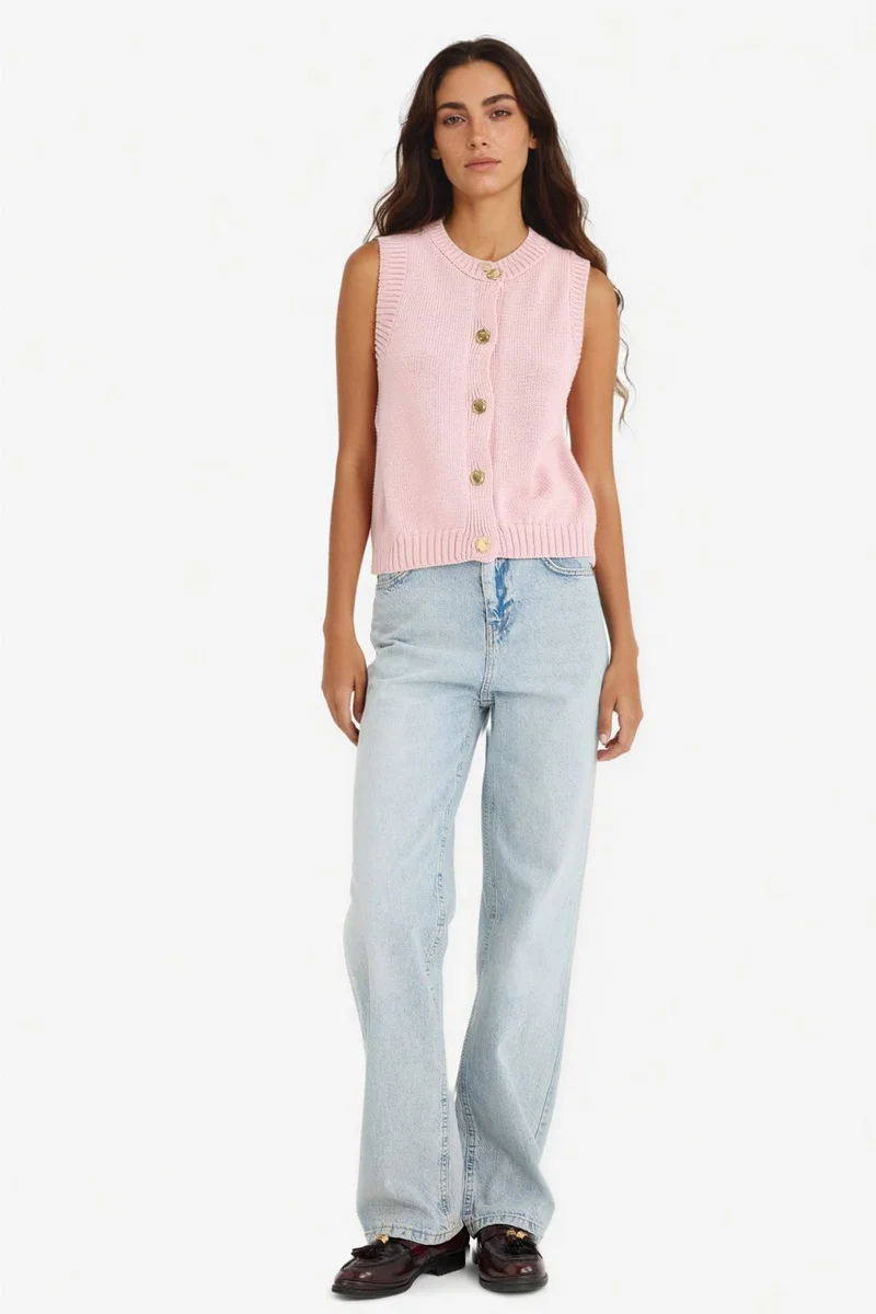 ديفاكتو Relax Fit Knitwear Vest