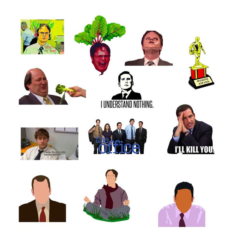 50Pcs The Office TV Series Stickers Waterproof Luggage Travel Decals - Image 5