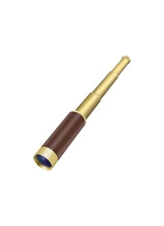 Generic Pirate Monocular Telescope for Kids & Adults, Handheld Collapsible Brass Telescope 25x30 Zoomable Portable Pirate Spyglass for Cruise Ship Travel Watching Games Hiking Hunting and More  - Image 1