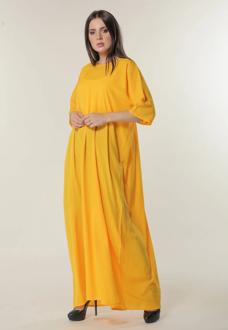 Moistreet Elegant Crew Neck Casual Abaya