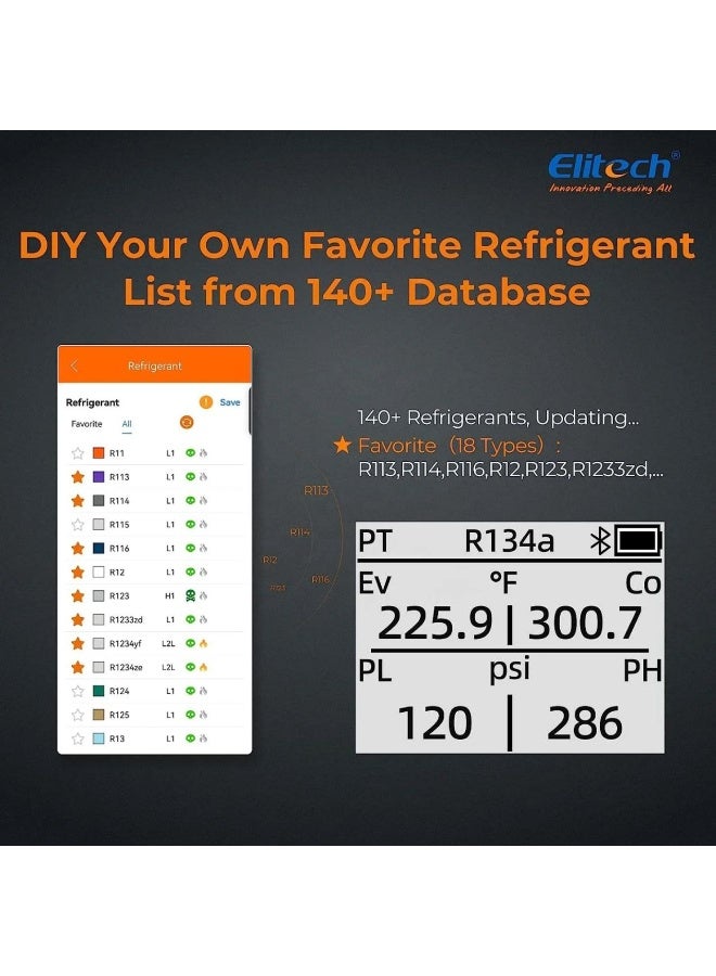 Elitech Dmg-4B smart digital manifold gauge - Image 4