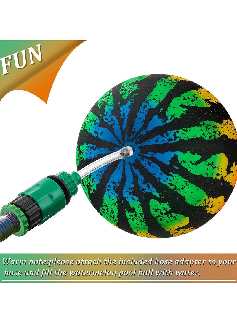 Swimming Pool Gaming Ball 9 Inch Underwater Pool Toy , Pools Toys Ball with Water Filling Adapter for Under Water Passing, Dribbling, Diving, Pool Game for Teen Adult(Gradient Style) - Image 4