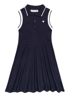 MINOTI Teen Girls  Sleeveless Polo Dress  - Image 1