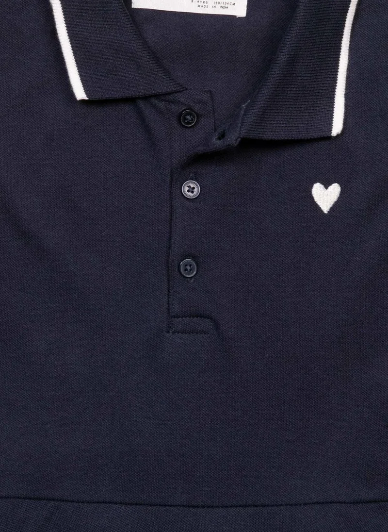 MINOTI Navy Polo Dress