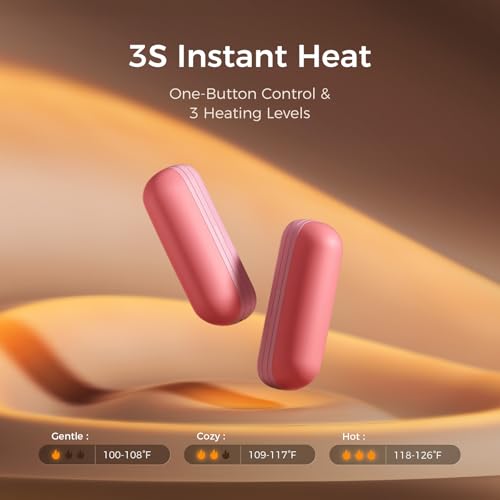 OCOOPA 2 in 1 Magnetic Rechargeable Hand Warmers, UT2s Mini Electric Handwarmers 2 Pack, Split USB-C, Reusable Portable Pocket Heater, Raynauds, Golf, Christmas, Tech Gifts for Women Men - Image 3