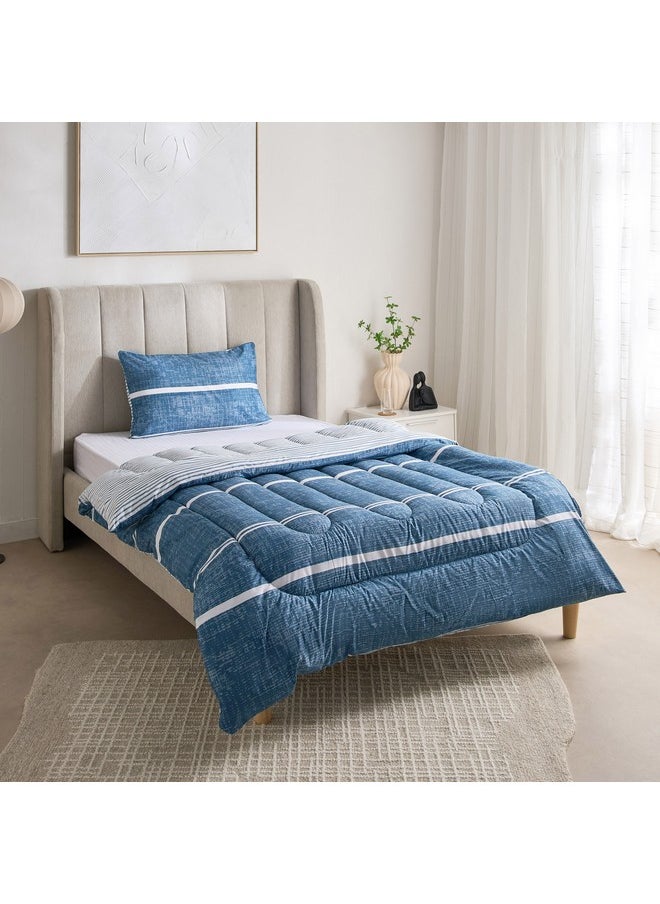 Home Box Ontario 2-Piece Elfin Printed Microfiber Twin Comforter Set 220 x 160 cm  - Image 1