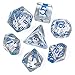Cusdie 7Die Dice DND Polyhedral Dice Set Filled with Animal for Role Playing Game DD Dice White Fox - Image 4