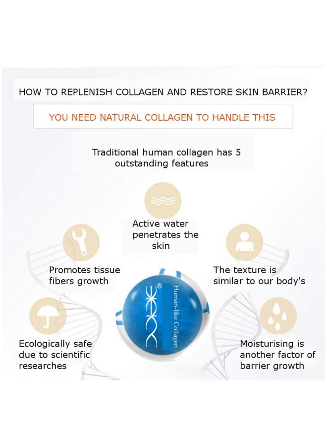 DISAAR Collagen Cream Forehead Neck Lines Smile Wrinkles Facial Spots Dry Skin Weak Muscules Improve Your Face 80g - Image 4