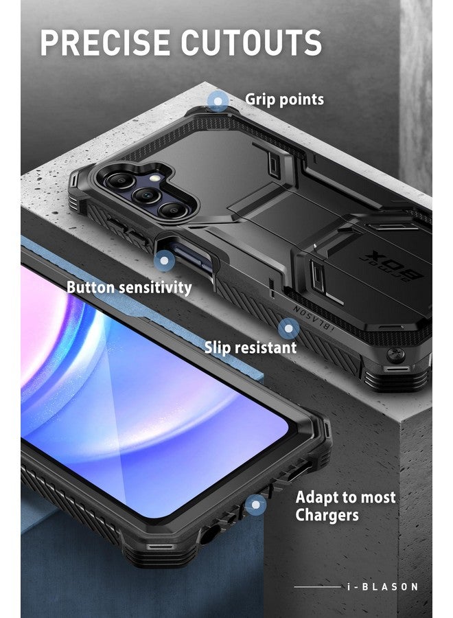 I-blason i-Blason Armorbox for Samsung Galaxy A15 5G Case with Kickstand & Belt Clip, Full-Body Rugged Bumper Case with Built-in Screen Protector (Black)  - Image 2