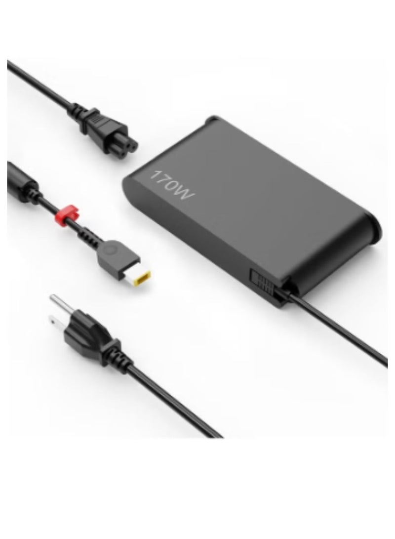 Terabyte Lenovo 170W Charger 20V 8.5A USB AC Adapter For ThinkPad Gen 6 5 4 3 2 1 P50 P51 P52 P53 P70 P71 P73 W540 Ideapad Y720-15IKB T440s T450 T450s T550 X240 X240s ADL170NDC2A ADL170NDC3A - Image 1