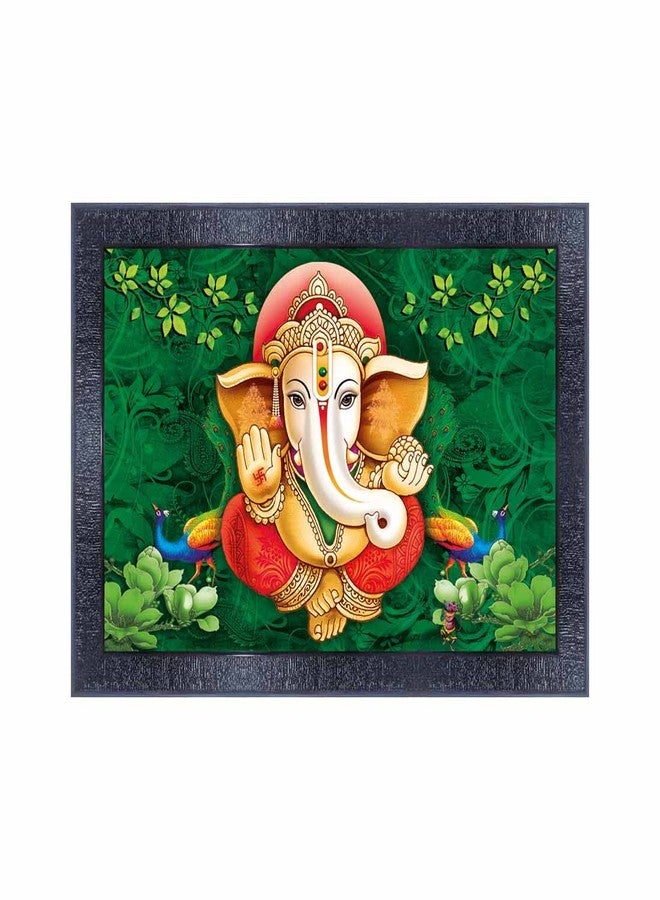 pnf Poster And Frames Ganesh Ji Wooden Photo Frame With Acrylic Sheet | For Living, Pooja Room | Home Decoration Item | Best Gifting Option (10 * 14inch,Multicolour,Synthetic) 16819 - Image 1