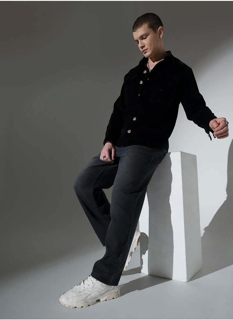 Hubberholme Relaxed Fit Mid-Rise Low Distress Jeans for Men  - Image 1