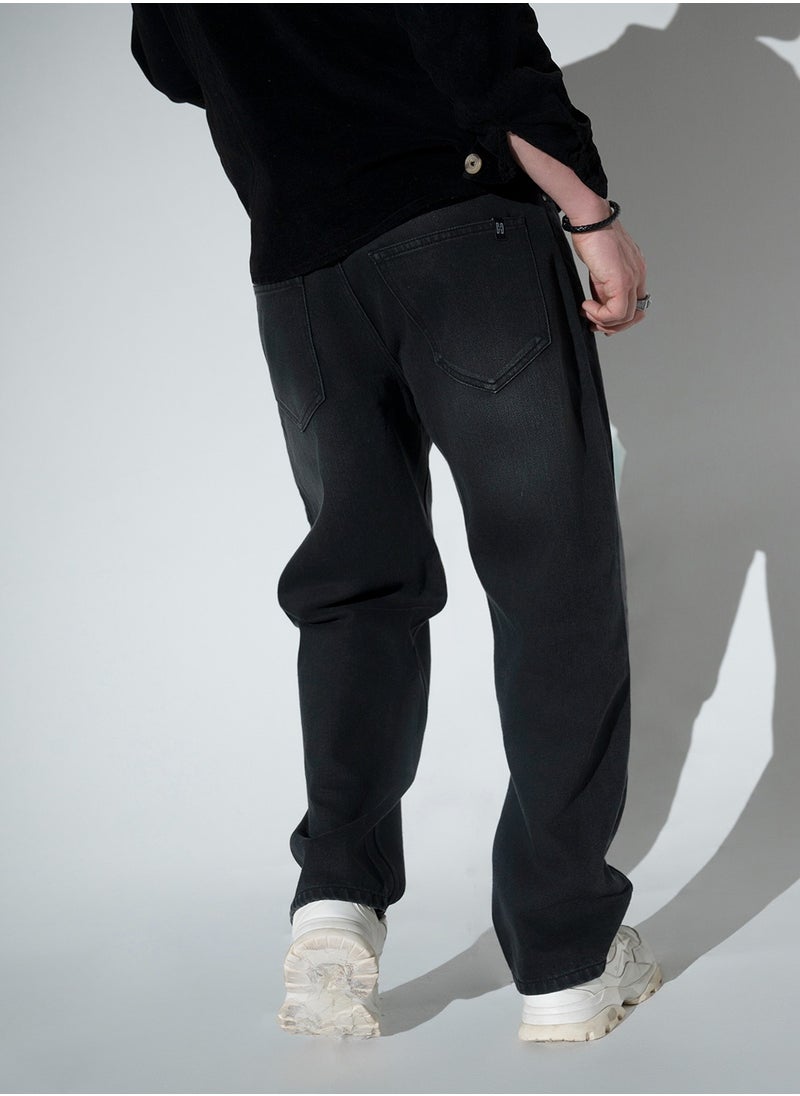 Hubberholme Relaxed Fit Mid-Rise Low Distress Jeans for Men  - Image 5