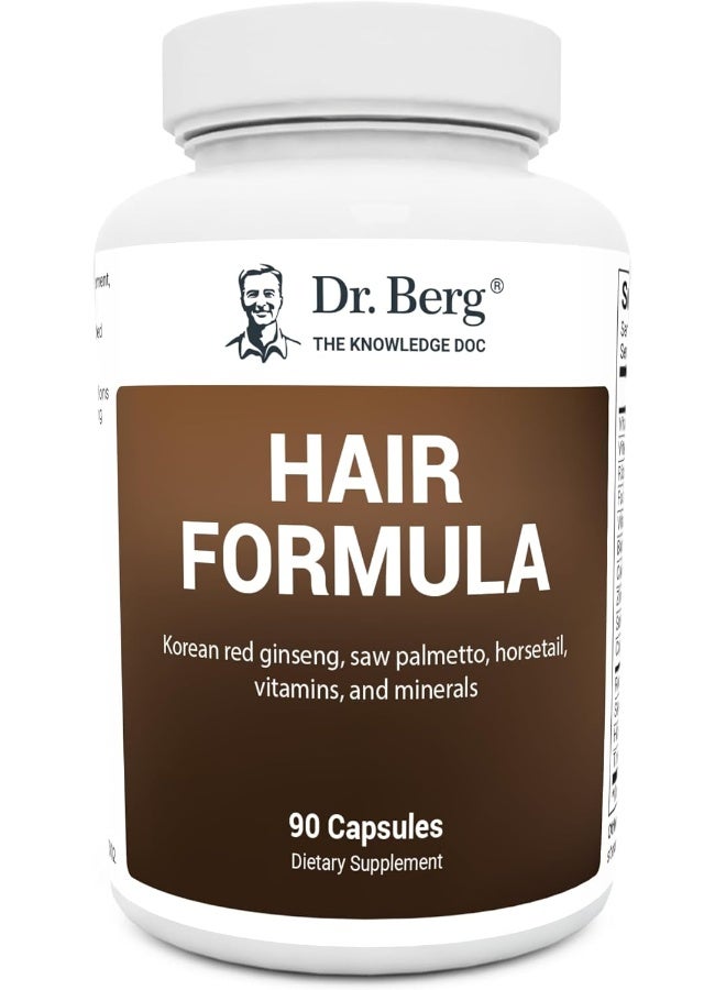 Dr. Berg Nutritionals Dr. Berg All-In-One Vitamins For Hair, Skin, & Nails - Advanced Formula With Biotin, Saw Palmetto, Dht Blocker, & Trace Minerals - 90 Veg Capsules - Image 1