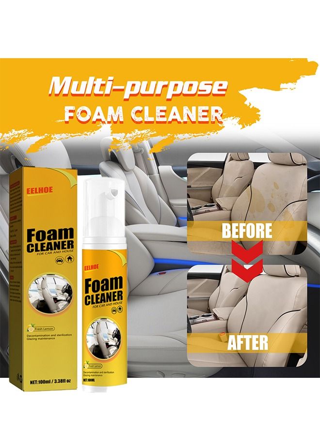 EELHOE Foam Cleaner, Spray Foam Cleaner, Car Seat Upholstery Strong Stain Remover, Foam Cleaner, Interior Lemony Foam Cleaner, Strong Cleaner Cleaner Spray for Car, Interior, Kitchen - Image 5