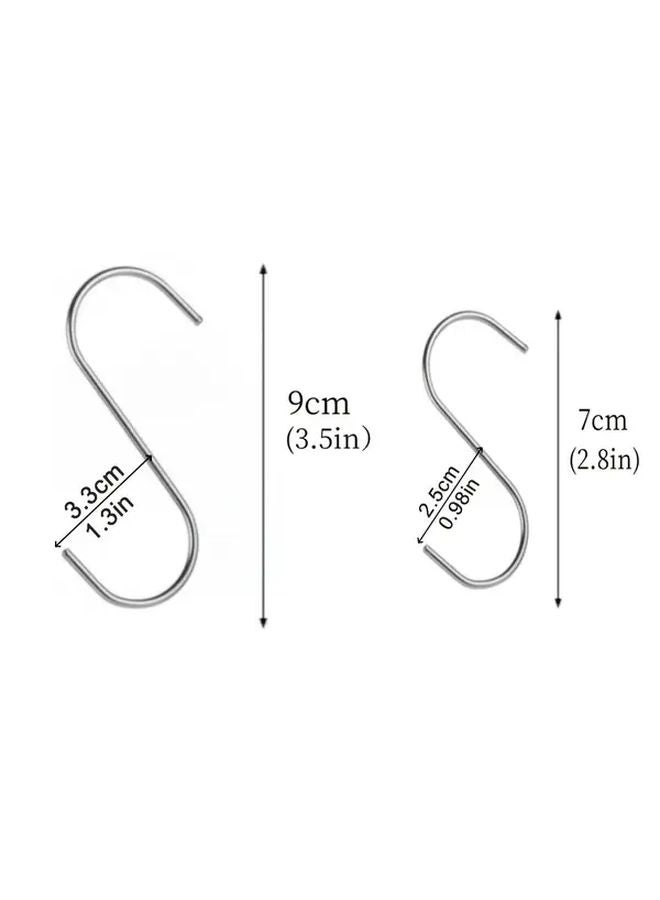 10pcs 7cm Stainless Steel S Hooks For Kitchen Pots Pans Bathroom Home Hanging - Image 4