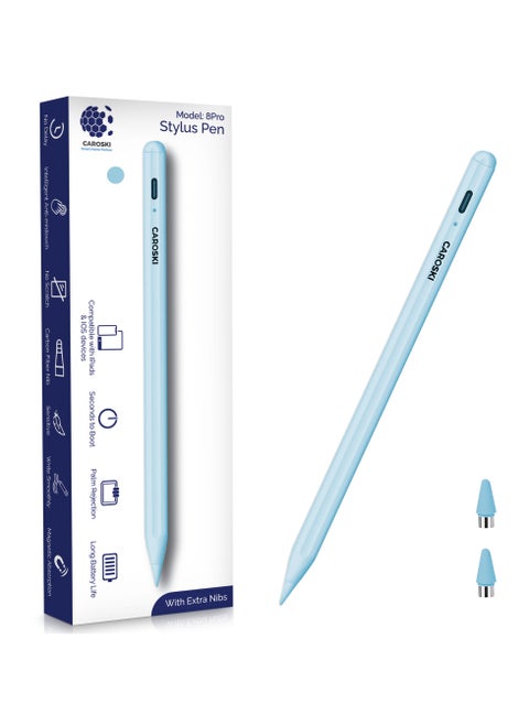 Stylus Pen for iPad - Apple Pencil with Palm Rejection Tilt Sensitive and Fast Charger - Magnetic Attachment Long Battery Life - Compatible with iPad Screen 2018 and above