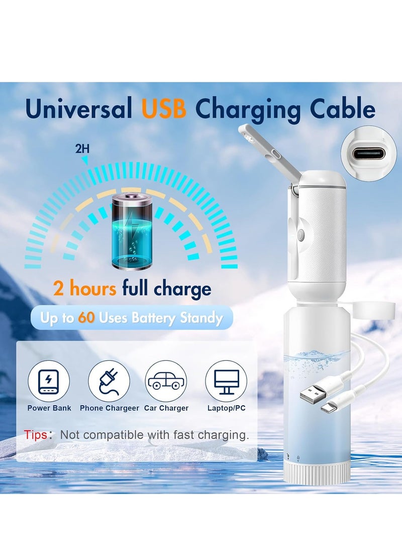 Electric Portable Bidet for Travel: 200mL Battery Rechargeable Backpacking Bidet Bottle - Bidet Sprayer High Pressure for Women Men from Al ghafa