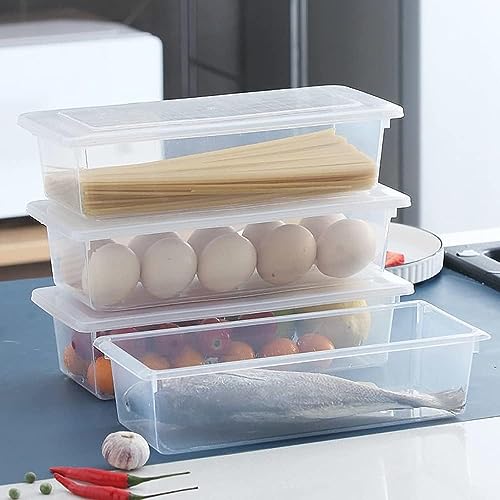 HOMENU Fridge Storage Containers Organiser Storage Boxes Vegetable Storage Box for Refrigerator Freezer Containers Fridge Container Food Storage Containers(Pack of 8) - Image 5
