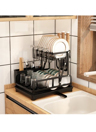 2 Tier Dish Drying Stand With Drainer - pzsku/ZEEA297309D57CDD8841CZ/45/_/1715334425/fb2015f4-7a2a-46fc-badf-97c51c45e90d
