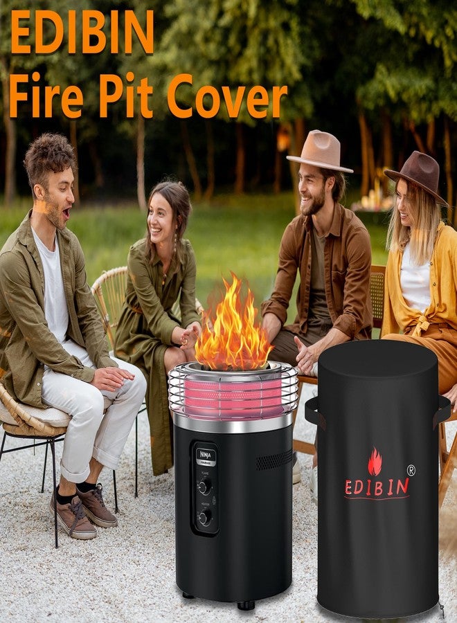EDIBIN Fire Pit Cover for Bali Outdoors 23 Inch Cylinder Firepit,24" D X 27" H Waterproof Cover Compatible with Bali Outdoors 23 inch Outdoor Fire Pit Round - Image 2