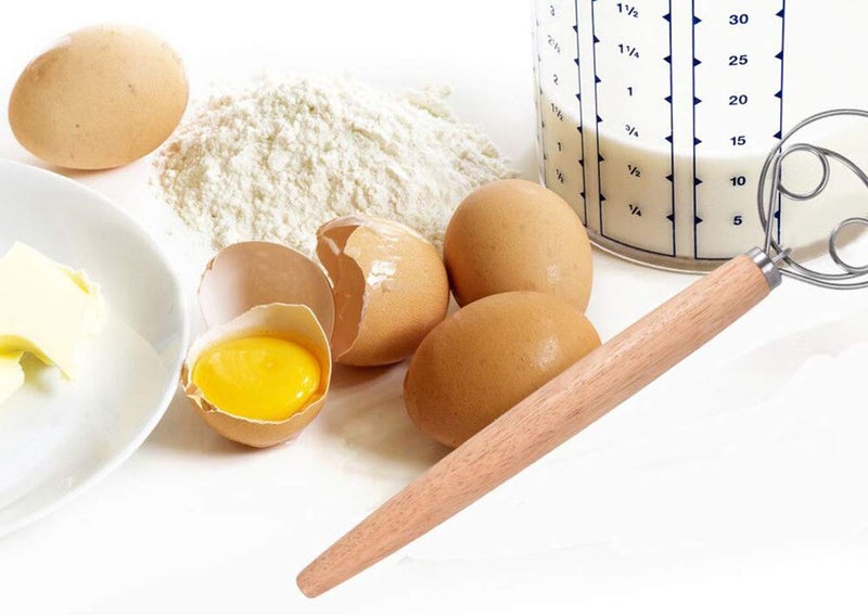 TrueColor Danish Dough Whisk Stainless Steel Dutch Style Hand Bread Mixer Dough Whisk Baking Tool For Pastry or Pizza Style 2 - Image 5