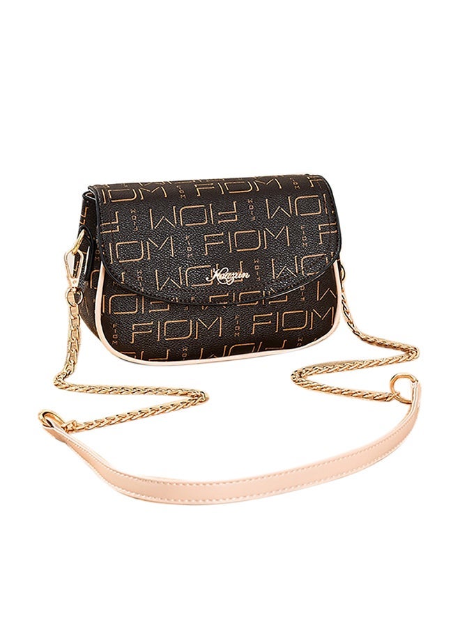 Flap Over Satchel Bag Black