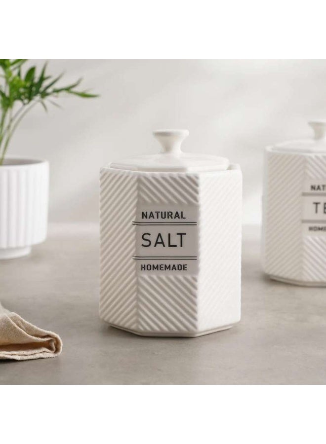 Pan Home وعاء ملح نولينا 800 مل - أبيض - Image 1