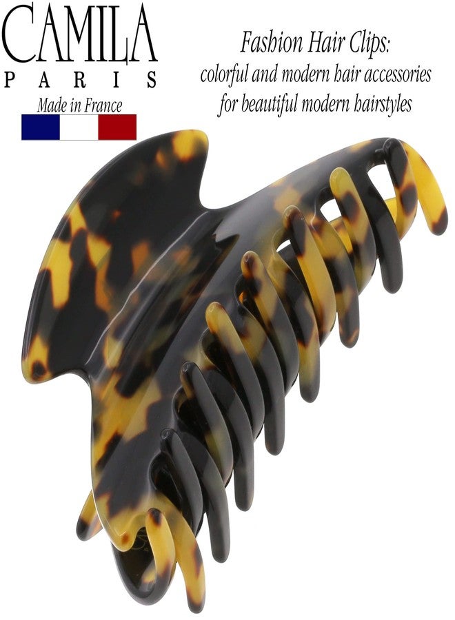 كاميلا مشبك شعر فرنسي من كاميلا باريس CP2465، مناسب للشعر الكثيف والطويل والمجعد والمموج، صناعة يدوية في طوكيو، مشبك شعر للبنات، مشبك كبير متين للشعر الكثيف، تثبيت قوي، صنع في فرنسا - Image 3
