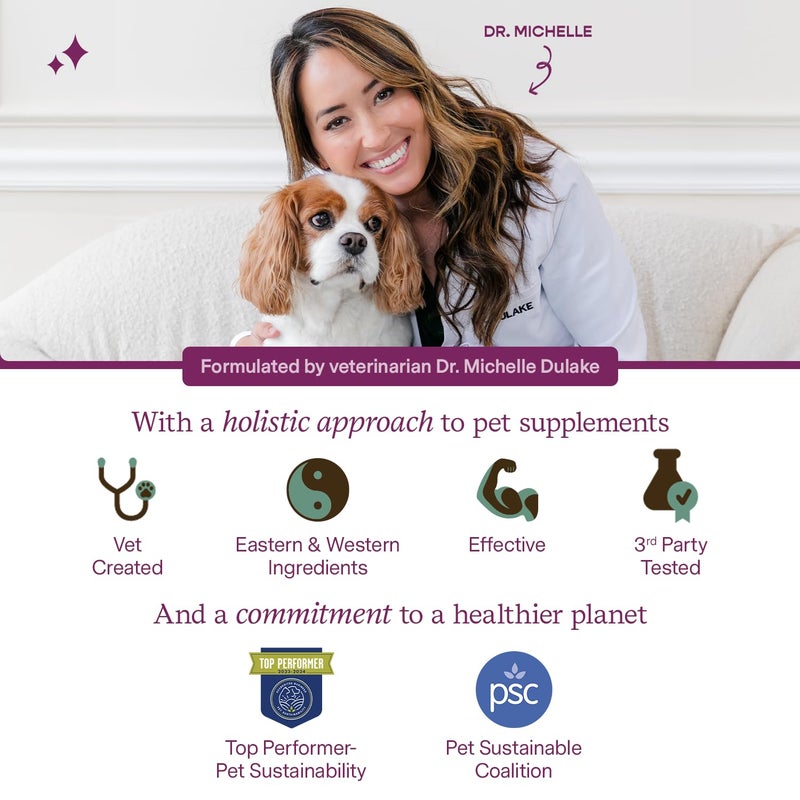 Fera Pets Goat Milk - Calming Supplement for Dogs & Cats - Ashwagandha, L-Theanine, & Passion Flower - Supports Anxiety Relief & Relaxation - for Picky Eaters - 60 TSP - Image 5