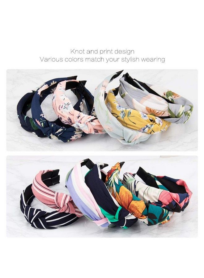 Velscrun رباط رأس عريض معقود - مجموعة من 12 رباط رأس للنساء - رباط رأس معقود للنساء - رباطات رأس نسائية - رباطات رأس مرنة - توربان بوهو - إكسسوارات شعر لغسل الوجه - Image 4