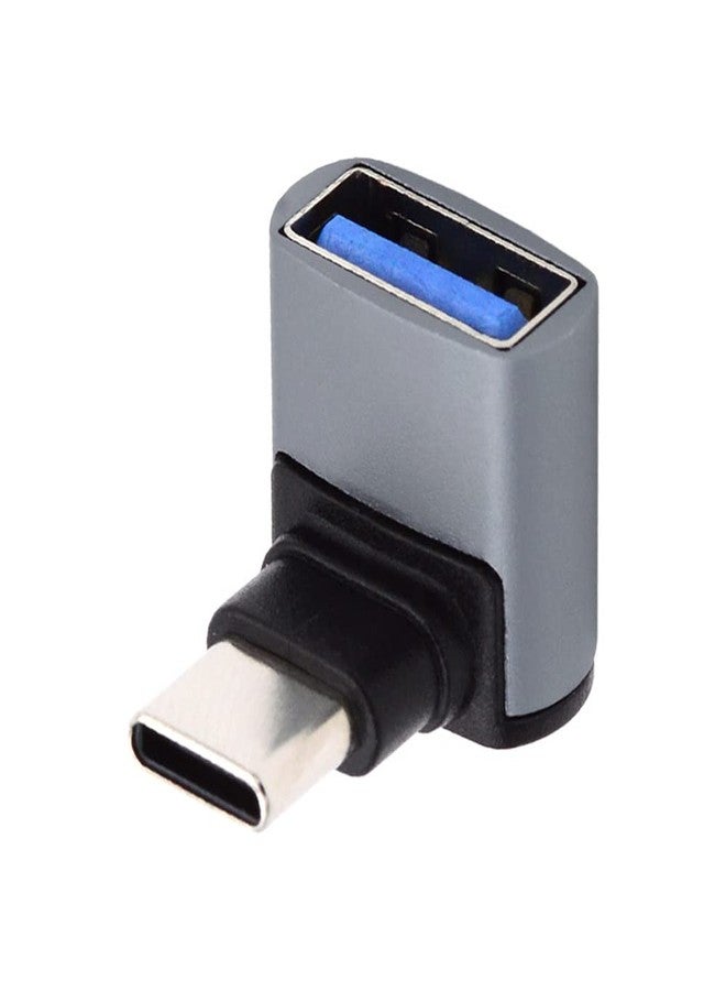 cablecc Up Down Angled USB-C Type-C to USB 3.0 Female OTG Adapter 90 Degree for Laptop Tablet Phone - Image 1
