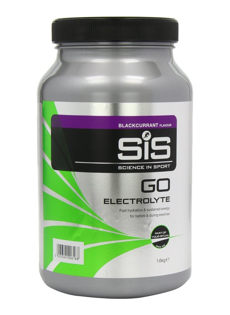 Science in Sport - Go Electrolyte Blackcurrant Drink Powder 1600g - Image 1