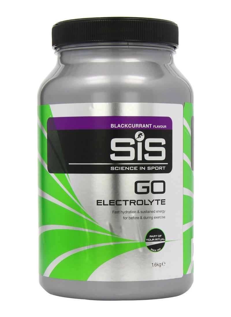 Science in Sport - Go Electrolyte Blackcurrant Drink Powder 1600g - Image 1