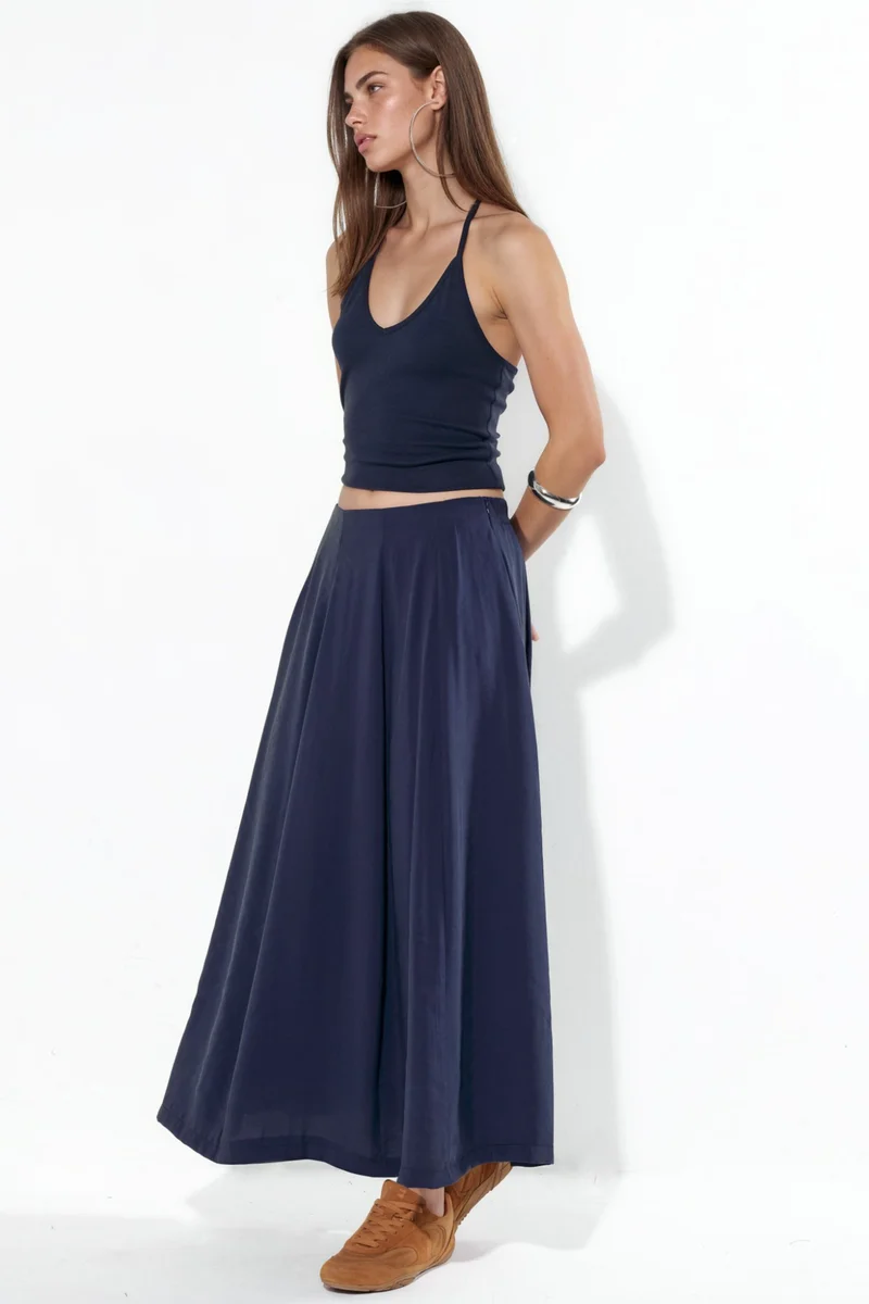 Busem BUSEM High-Waist Maxi A-Line Skirt