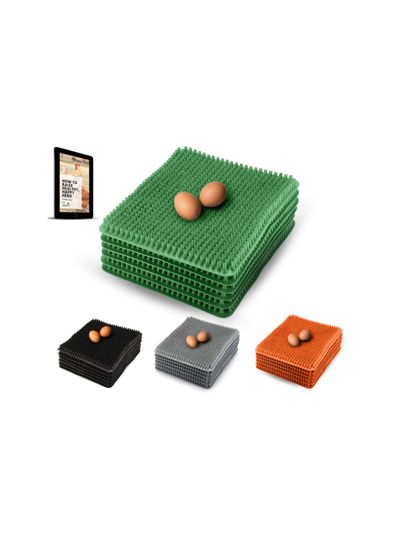 SOLARAE 6 Washable Chicken Nesting Box Pads with Ebook for Poultry Care - Ideal Bedding for Hens in Chicken Coops and Nesting Boxes, Perfect Chicken Coop Accessories. - Image 1