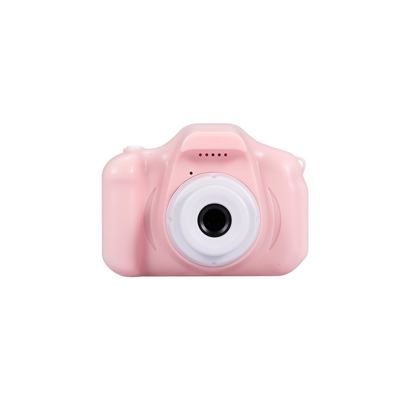 X2 Mini Kids Camera 2 inch HD Color Display Rechargable Mini Camera Video Camera Lovely Camera with 32GB Memory Card Pink - Image 1