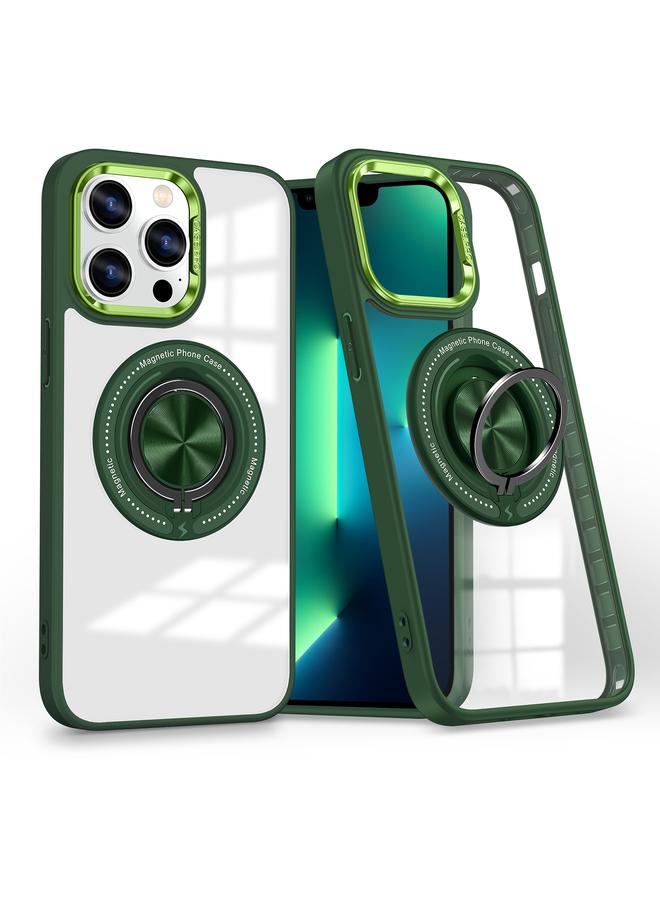 Zaboon Case For iPhone 13 Pro Max Magnetic Rotating Ring Holder Phone Case - Image 1