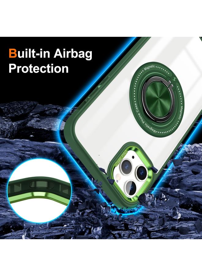 Zaboon Case For iPhone 13 Pro Max Magnetic Rotating Ring Holder Phone Case - Image 3