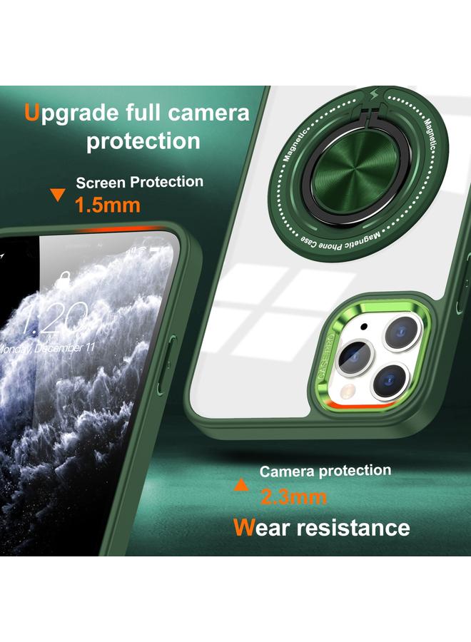 Zaboon Case For iPhone 13 Pro Max Magnetic Rotating Ring Holder Phone Case - Image 2