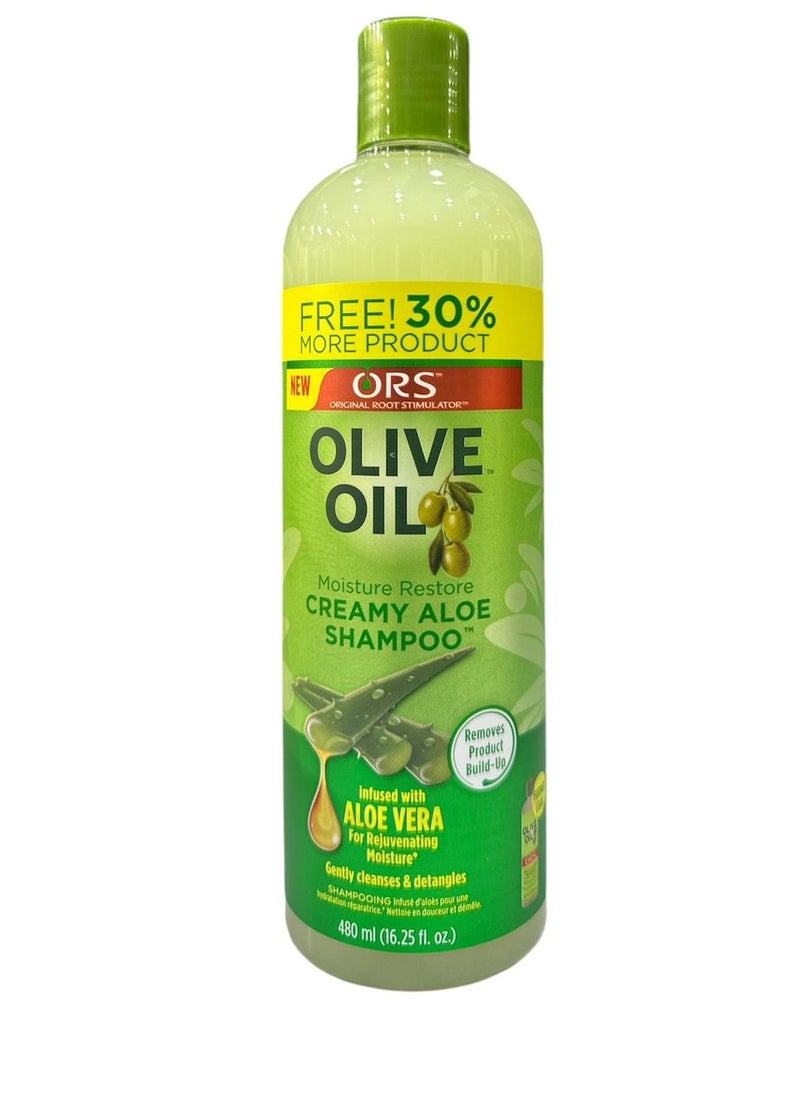 ORS Olive Oil ORS OLIVE OIL MOISTURE RESTORE CREAMY ALOE  SHAMPOO 480 ML 