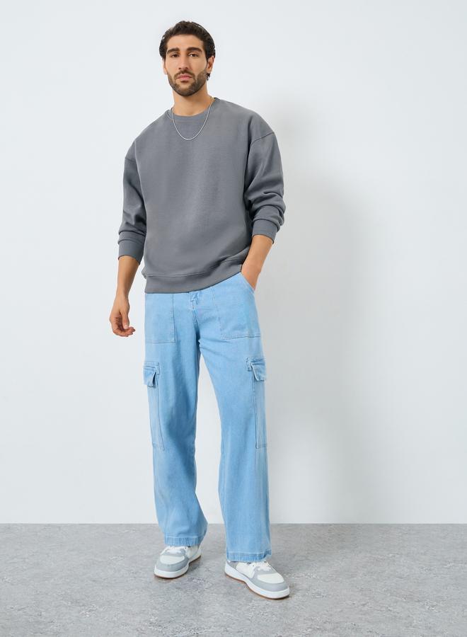 Styli Boxy Fit Fleece Sweatshirt - Image 2