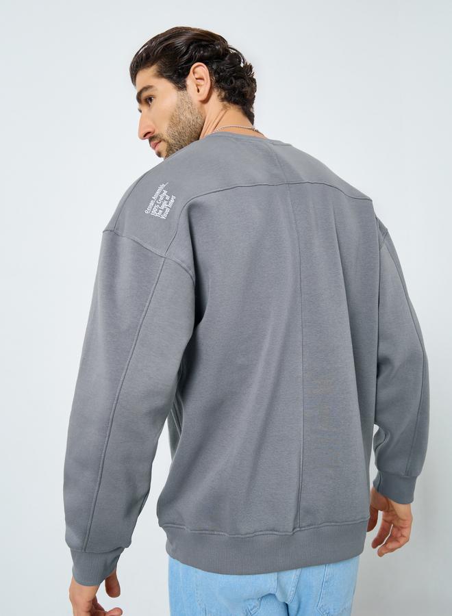 Styli Boxy Fit Fleece Sweatshirt - Image 4