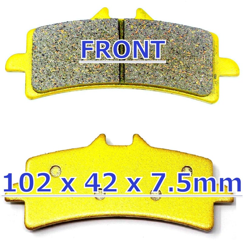 Master Chen Front Rear Brake Pads for Suzuki GSX 1300 R GSX1300R Hayabusa RAL (Brembo Calipers) 2013 2014 2015 2016 2017 2018 2019 2020 2021 2022 2023 Brakes FA447 FA419 MC0009 - Image 2