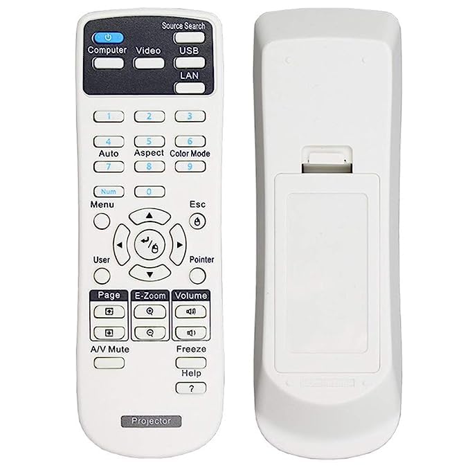 SKPM Universal Projector Remote Control for Epson Home Cinema, Powerlite, EB-, EX, VS, H, BrightLink, EMP- Series Projectors. - Image 2