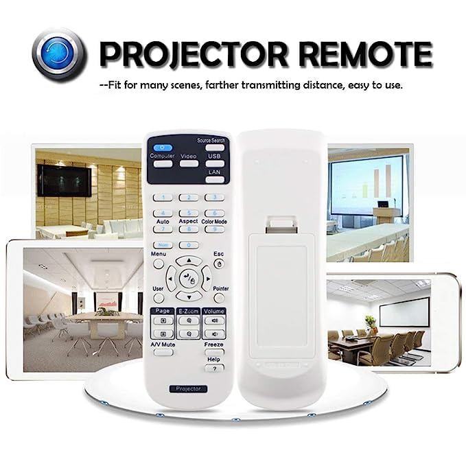 SKPM Universal Projector Remote Control for Epson Home Cinema, Powerlite, EB-, EX, VS, H, BrightLink, EMP- Series Projectors. - Image 5