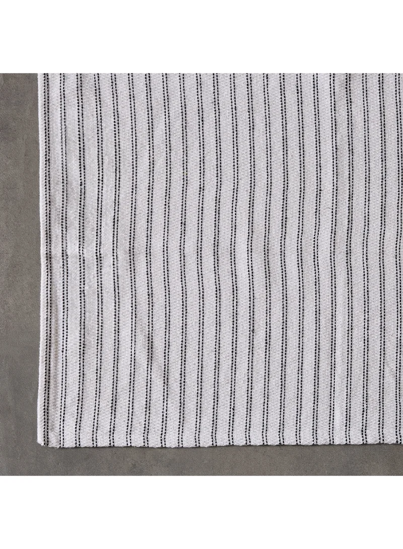Home Box Allan Snow Recycled Cotton Dhurrie 180 x 60 cm