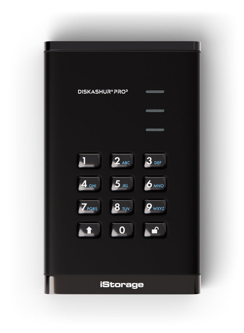 iStorage diskAshur PRO3 HDD 4TB - Secure Portable Hard Drive – FIPS Level 3 certified - Dust/Water Resistant - Hardware encryption - Image 3