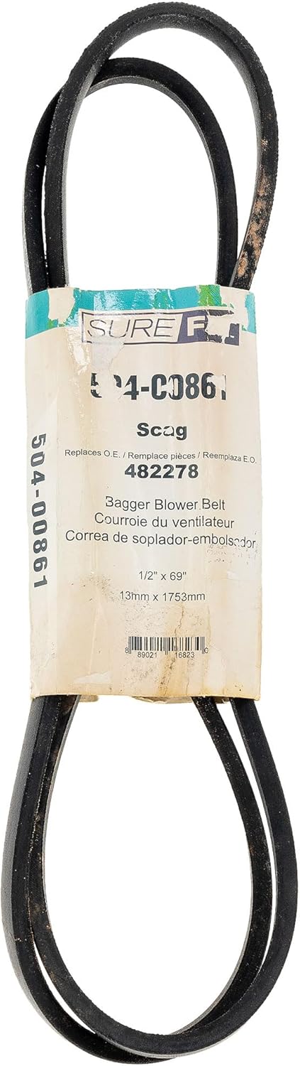 Surefit SureFit Grass Catcher Blower Drive Belt Replacement for Scag 482278 GCSTC GCSTCCS Tiger Cub Lawn Mowers  - Image 1