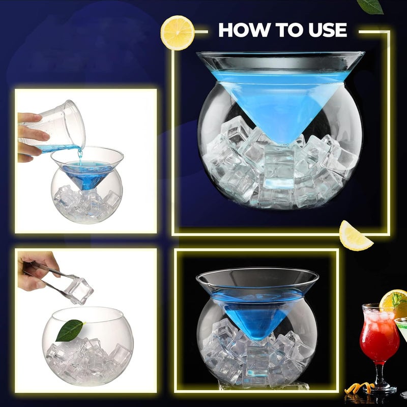 Luckam Stemless Glass, 4 Set 7 Oz Glasses Set Beautiful Elegant Glass, Ideal Gifts for Housewarming, Wedding, Birthday Celebrations - Image 2